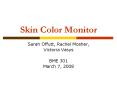 Skin Color Monitor PowerPoint PPT Presentation