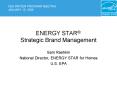 ENERGY STAR: Strategic Brand Management PowerPoint PPT Presentation