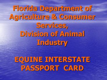 Florida Department of Agriculture