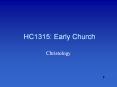 HC1315: Early Church PowerPoint PPT Presentation