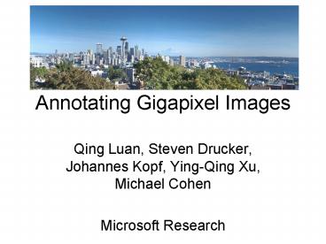 Annotating Gigapixel Images