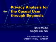 Privacy Analysis for the Casual User through Bugnosis