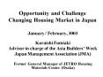 Opportunity and Challenge Changing Housing Market in Japan PowerPoint PPT Presentation