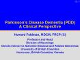 Parkinsons Disease Dementia PDD A Clinical Perspective PowerPoint PPT Presentation