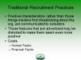 Traditional Recruitment Practices PowerPoint PPT Presentation