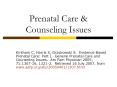 Prenatal Care PowerPoint PPT Presentation