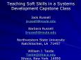 Teaching Soft Skills in a Systems Development Capstone Class Jack Russell jrussellnsula.edu Barbara PowerPoint PPT Presentation