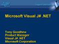 Microsoft Visual J PowerPoint PPT Presentation