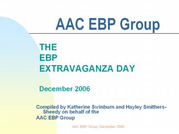 AAC EBP Group