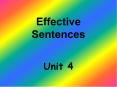Effective Sentences PowerPoint PPT Presentation