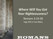 Where Will You Get Your Righteousness
