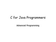 C for Java Programmers