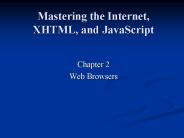 Mastering the Internet, XHTML, and JavaScript