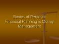 Basics of Personal Financial Planning PowerPoint PPT Presentation