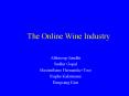 The Online Wine Industry