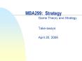 MBA299: Strategy PowerPoint PPT Presentation