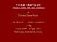 You Eat What you are: People, Culture and Food Traditions PowerPoint PPT Presentation
