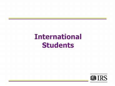 International Students