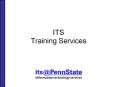ITS Training Services PowerPoint PPT Presentation