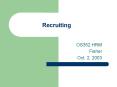 Recruiting PowerPoint PPT Presentation