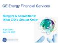 GE Energy Financial Services PowerPoint PPT Presentation