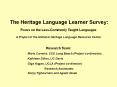 Results of UCLAs NHLRC Survey of Heritage Language Speakers PowerPoint PPT Presentation