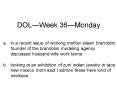 DOLWeek 36Monday PowerPoint PPT Presentation