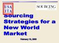 Sourcing PowerPoint PPT Presentation