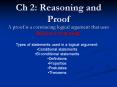 Ch 2: Reasoning and Proof PowerPoint PPT Presentation