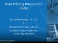 From Printing Presses to EBooks PowerPoint PPT Presentation