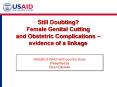 Still Doubting Female Genital Cutting and Obstetric Complications evidence of a linkage PowerPoint PPT Presentation