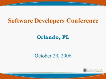 Software Developers Conference