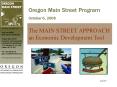 Oregon Main Street Program PowerPoint PPT Presentation
