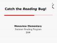 Catch the Reading Bug PowerPoint PPT Presentation