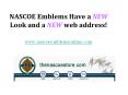 NASCOE Emblems Have a NEW Look and a NEW web address www.nascoeemblemsonline.com PowerPoint PPT Presentation