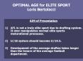 OPTIMAL AGE for ELITE SPORT Loris Bertolacci PowerPoint PPT Presentation