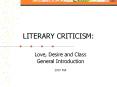 LITERARY CRITICISM: PowerPoint PPT Presentation