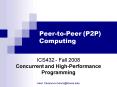 PeertoPeer P2P Computing PowerPoint PPT Presentation