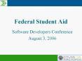 Federal Student Aid PowerPoint PPT Presentation