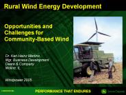John Deere   Renewable Energy Activities. Running Gree