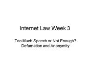Internet Law Week 3