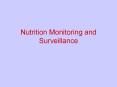 Nutrition Monitoring and Surveillance PowerPoint PPT Presentation