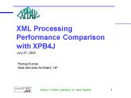 XML Processing Performance Comparison with XPB4J