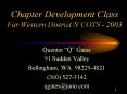 Chapter Development Class Far Western DistrictN COTS 2003 PowerPoint PPT Presentation