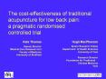 The cost-effectiveness of traditional acupuncture for low back pain: PowerPoint PPT Presentation