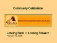 Community Celebration PowerPoint PPT Presentation