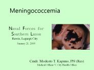Meningococcemia