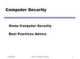 Computer Security PowerPoint PPT Presentation