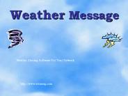 Weather Message