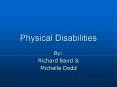 Physical Disabilities PowerPoint PPT Presentation